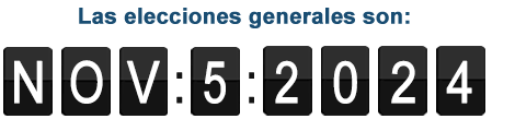 La elección general se llevará a cabo el 5 de noviembre de 2024.
